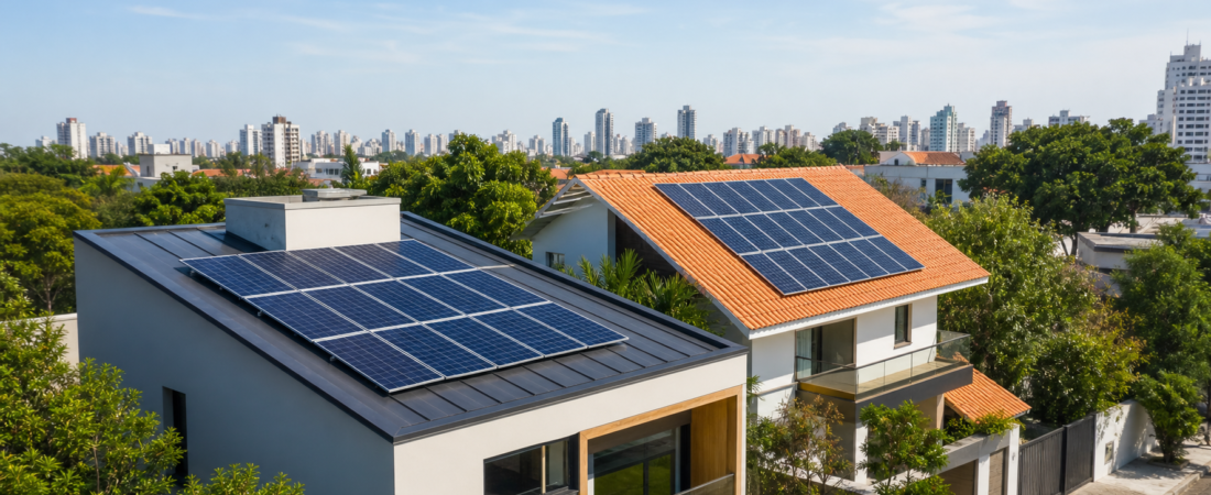 Por que dois sistemas solares com a mesma potência geram resultados diferentes